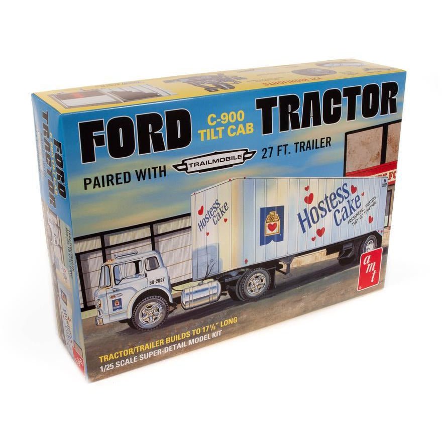 AMT 1/25 Ford C900 Hostess Truck with Trailer - AMT - ModelCars.com