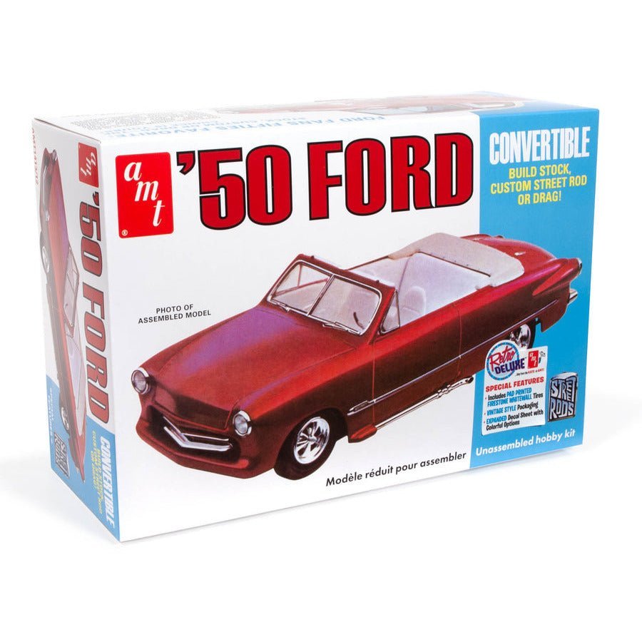 AMT 1950 Ford Convertible Street Rods Edition 1/25 Scale Model Kit-AMT-ModelCars.com
