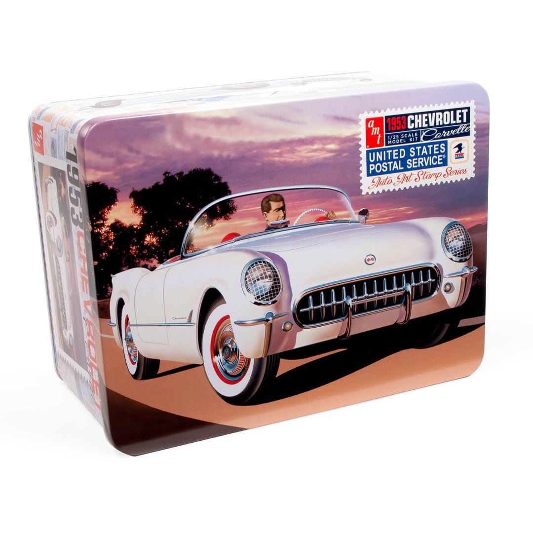 AMT 1953 Chevy Corvette (USPS Stamp Series) 1/25 Scale Model Kit-AMT-ModelCars.com