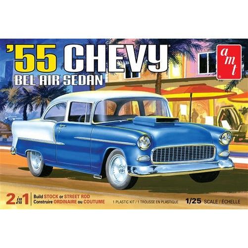 AMT 1955 Chevy Bel Air Sedan 1/25 Scale - AMT - ModelCars.com