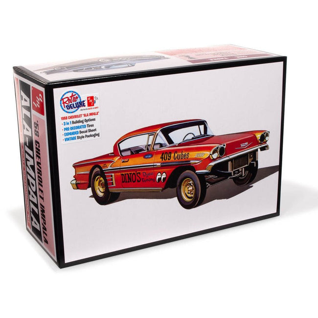 AMT 1958 Chevy Impala Hardtop "Ala Impala" 1/25 Scale Model Kit - AMT - ModelCars.com