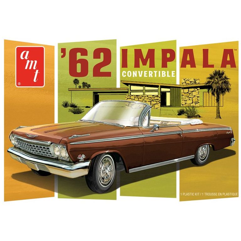 AMT 1962 Chevy Impala Convertible 1/25 Scale Model Kit - AMT - ModelCars.com