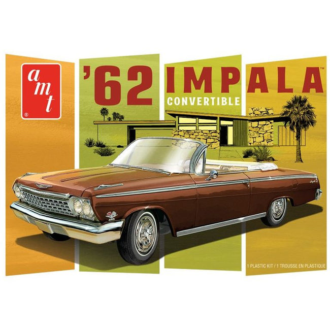 AMT 1962 Chevy Impala Convertible 1/25 Scale Model Kit - AMT - ModelCars.com