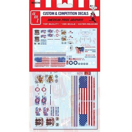 AMT American Pride Graphics Custom Decals 1/25 Scale-AMT-ModelCars.com