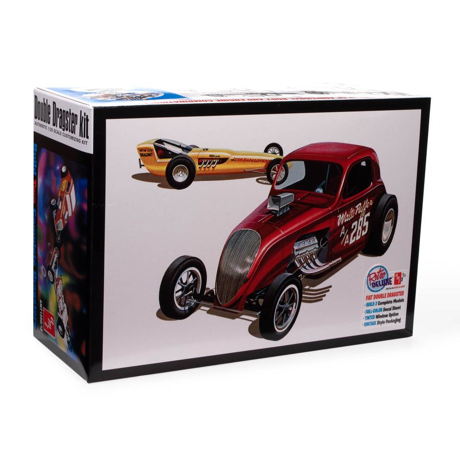 AMT Fiat Double Dragster 1/25 Scale Model Kit-AMT-ModelCars.com