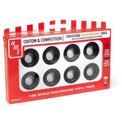 AMT Firestone Supreme Tires Parts Pack 1/25 Scale - AMT - ModelCars.com