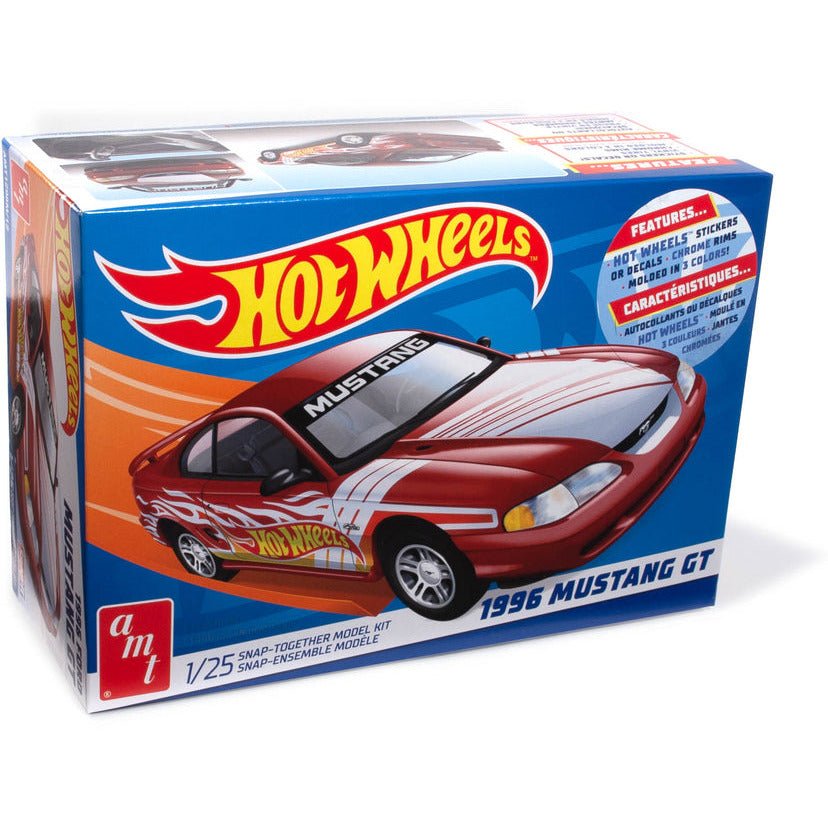AMT Hot Wheels 1996 Ford Mustang GT (Snap) 1/25 Scale Model Kit - AMT - ModelCars.com