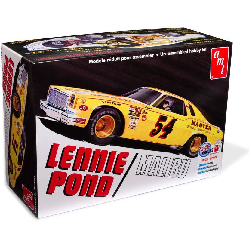 AMT Lennie Pond 1974 Chevy Malibu Stock Car 1/25 Scale Model Kit-AMT-ModelCars.com
