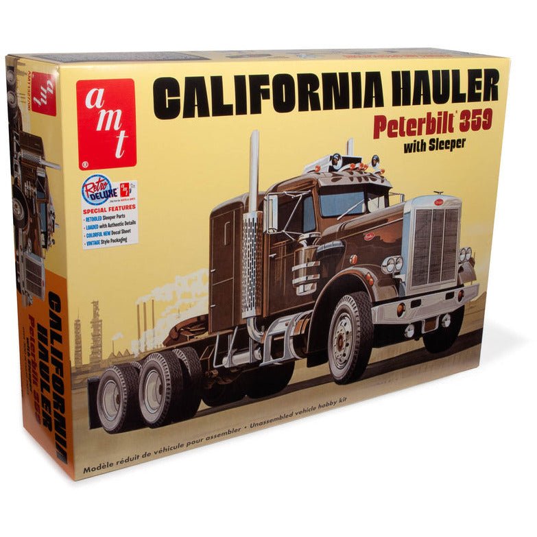 AMT Peterbilt 359 California Hauler w/Sleeper 1/25 Scale Model Kit - AMT - ModelCars.com