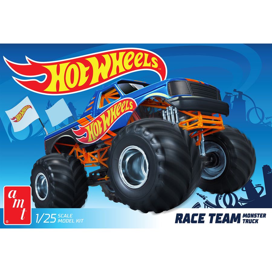AMT Race Team Monster Truck Hot Wheels 1/25 Scale Model Kit-AMT-ModelCars.com