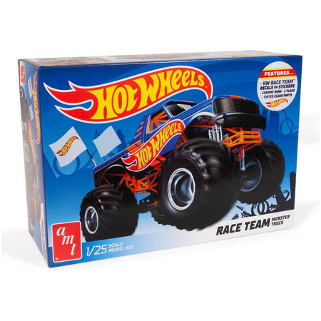 AMT Race Team Monster Truck Hot Wheels 1/25 Scale Model Kit-AMT-ModelCars.com