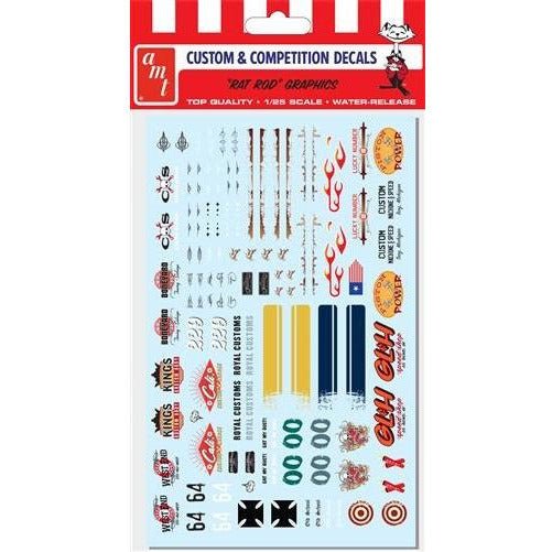 AMT Rat Rod Graphics Decals 1/25 Scale - AMT - ModelCars.com