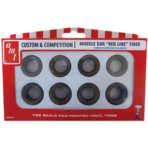 AMT Red Line Tires Parts Pack 1/25 Scale-AMT-ModelCars.com