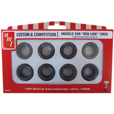 AMT Red Line Tires Parts Pack 1/25 Scale-AMT-ModelCars.com