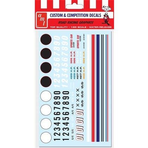 AMT Road Racing Graphics Decals 1/25 Scale-AMT-ModelCars.com