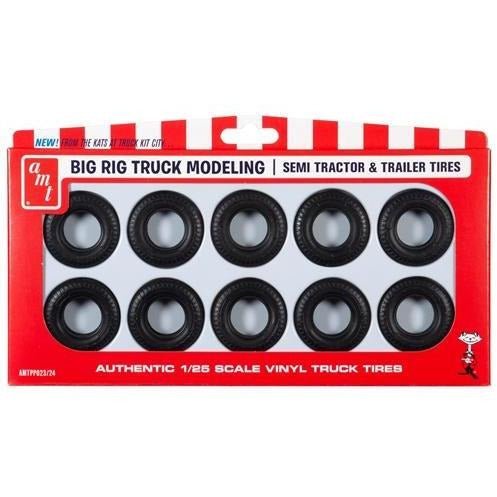 AMT Semi Tractor & Trailer Tires Parts Pack 1/25 Scale-AMT-ModelCars.com