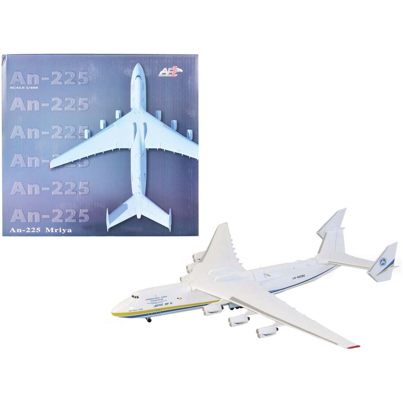 Antonov An - 225 Mriya Cargo Aircraft UR - 82060 "Ukraine" 1/400 Diecast Model by Air Force 1 - Air Force 1 - ModelCars.com