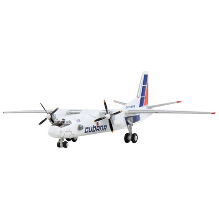 Antonov An - 26 Commercial Aircraft "Cubana de Aviacion" White with Red and Blue Tail 1/400 Diecast Model Airplane by GeminiJets - GeminiJets - ModelCars.com