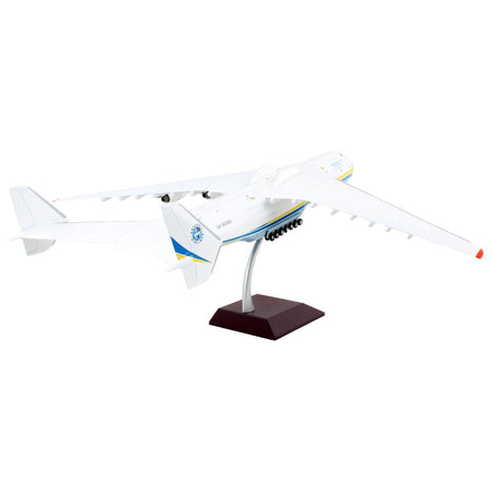 Antonov AN225 Mriya Commercial Aircraft "Antonov Airlines" White with Blue and Yellow Stripes "Gemini 200" Series 1/200 Diecast Model Airplane by GeminiJets-GeminiJets-ModelCars.com