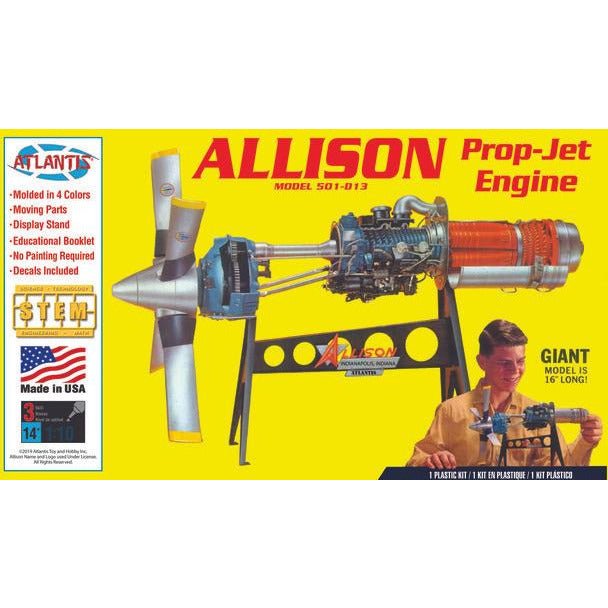 Atlantis 1/10 Allison 501 - D13 Prop Jet Aircraft Engine - Atlantis - ModelCars.com