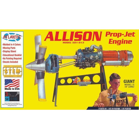 Atlantis 1/10 Allison 501 - D13 Prop Jet Aircraft Engine - Atlantis - ModelCars.com