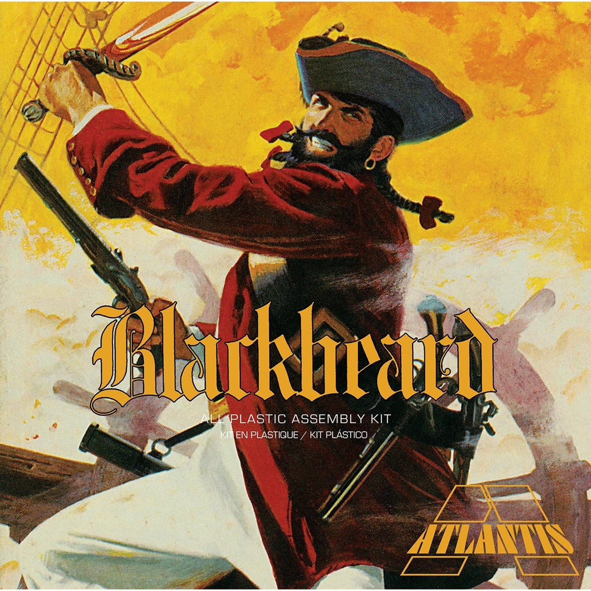 Atlantis 1/10 Blackbeard the Bloodthirsty Pirate 1/10 Plastic Model Kit-Atlantis-ModelCars.com