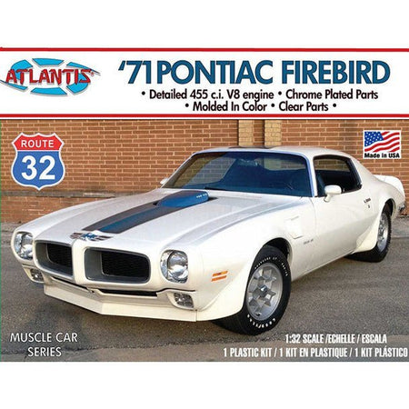Atlantis 1971 Pontiac Firebird 1/32 Plastic Model Kit-Atlantis-ModelCars.com