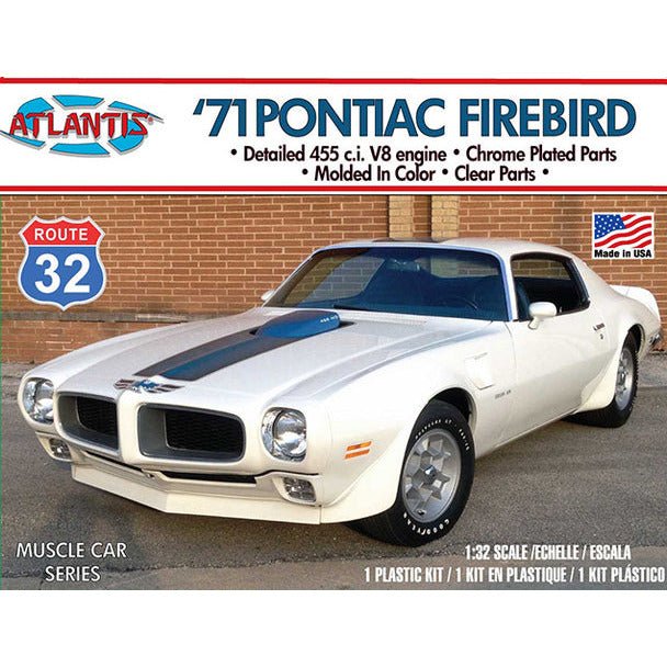 Atlantis 1971 Pontiac Firebird 1/32 Plastic Model Kit - Atlantis - ModelCars.com