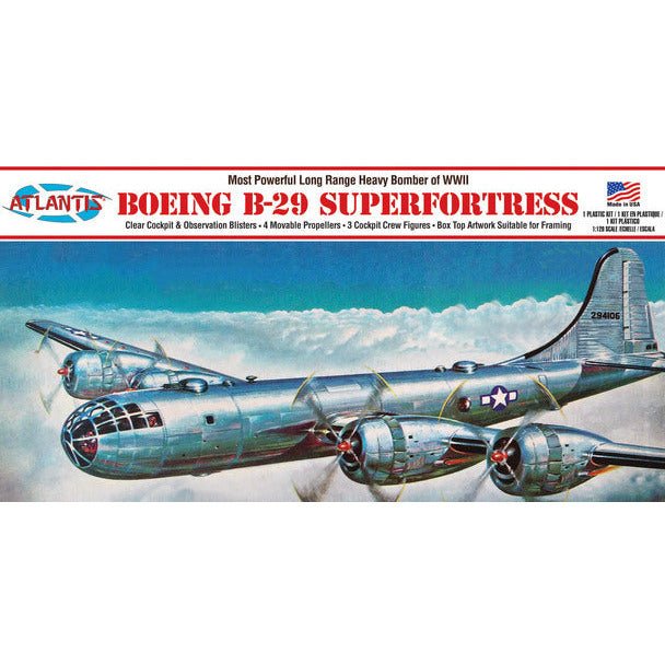 Atlantis Boeing B - 29 Superfortress 1:120 with Swivel Stand - Atlantis - ModelCars.com