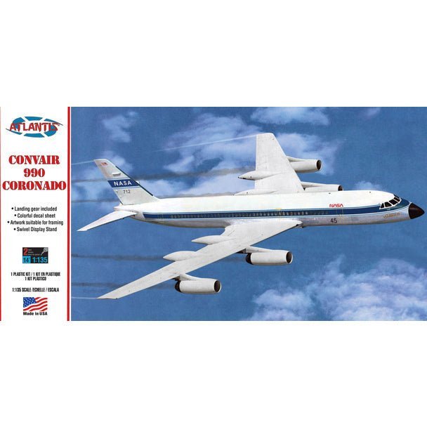 Atlantis Convair 990 Coronado 1/135 Plastic Model Kit-Atlantis-ModelCars.com