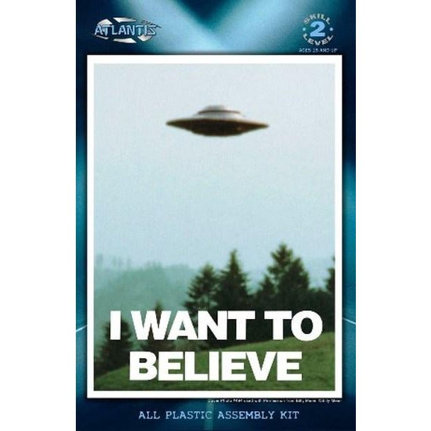 Atlantis I Want To Believe Billy Meier UFO 5 inch series with Light Plastic Model kit-Atlantis-ModelCars.com