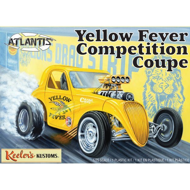 Atlantis Keeler's Kustoms Yellow Fever Competition Coupe 1/25-Atlantis-ModelCars.com