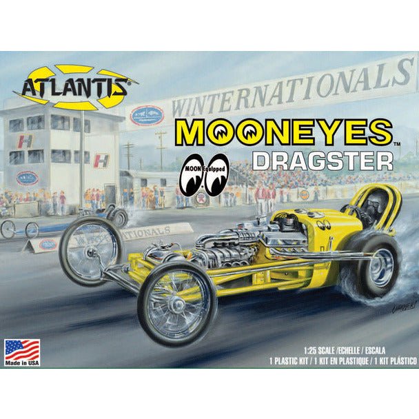 Atlantis MOONEYES Dragster 1/25 Plastic Model kit - Atlantis - ModelCars.com