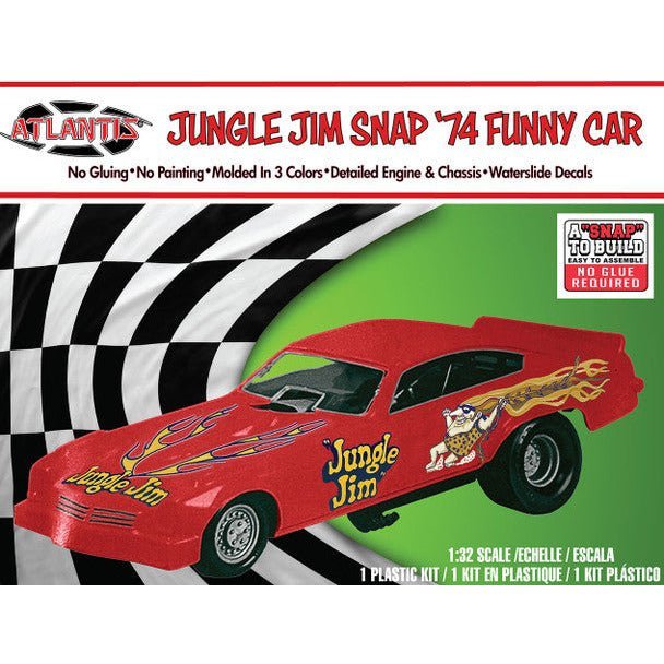 Atlantis Snap Jungle Jim 74 Funny Car 1/32-Atlantis-ModelCars.com