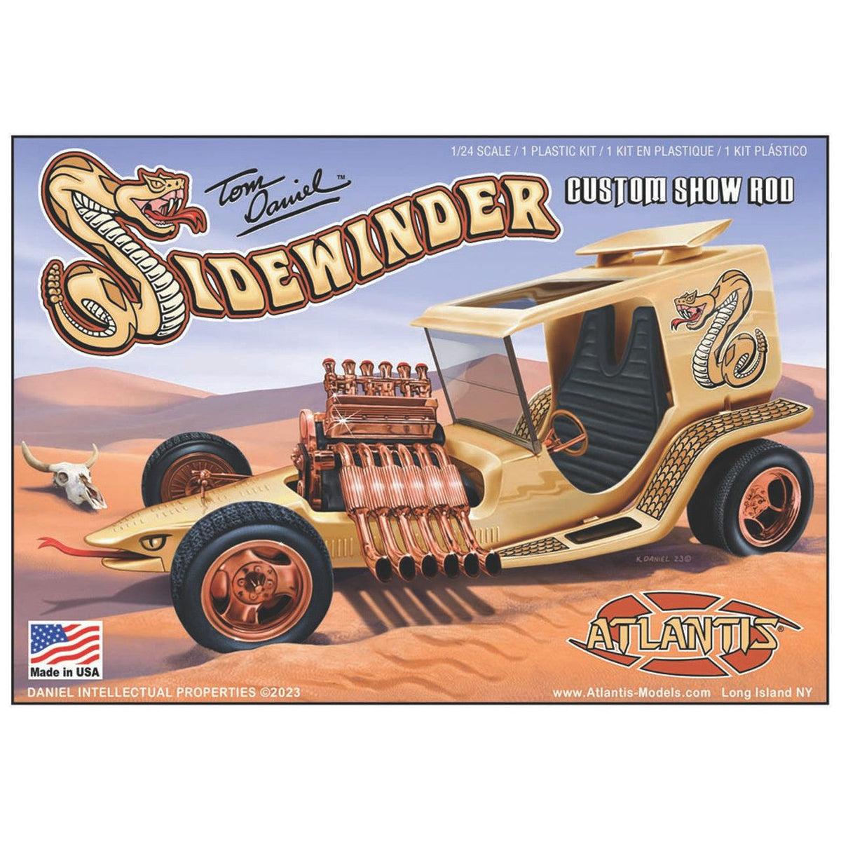 Atlantis Tom Daniel Sidewinder Custom Show Rod 1/24-Atlantis-ModelCars.com
