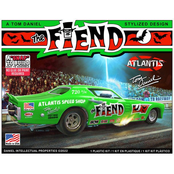 Atlantis Tom Daniel The Fiend Funny Car 1/32 - Atlantis - ModelCars.com