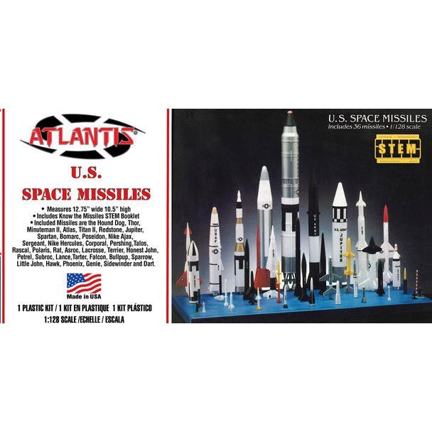 Atlantis U.S. Missile Set 36 Missiles Included STEM 1/128 Scale-Atlantis-ModelCars.com