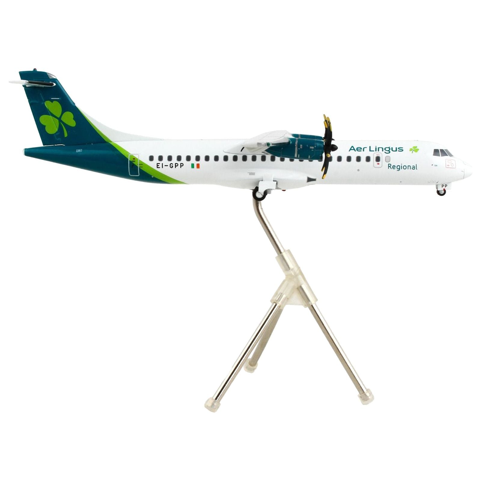 ATR 72 - 600 Commercial Aircraft "Aer Lingus" White with Teal Tail "Gemini 200" Series 1/200 Diecast Model Airplane by GeminiJets - GeminiJets - ModelCars.com