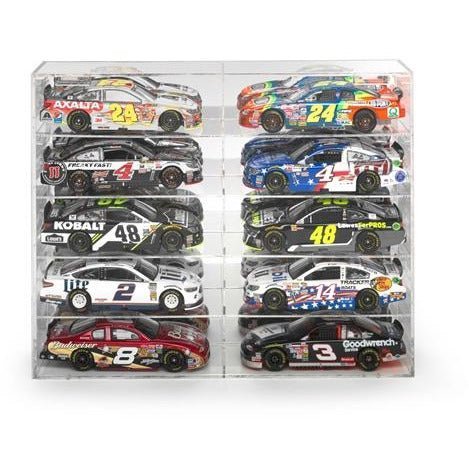 Auto World Ten-Car Acrylic Display Case (For 1/24/1/25 Scale Vehicles)-Autoworld-ModelCars.com