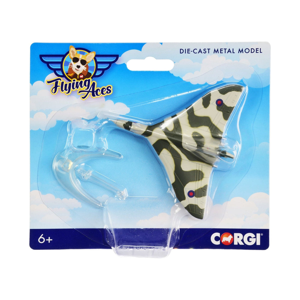 Avro Vulcan Strategic Bomber Aircraft "RAF" "Flying Aces" Series Diecast Model by Corgi-Corgi-ModelCars.com