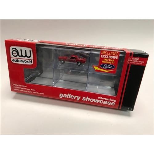 AWD Six Car Interlocking Display Case with Exclusive 1967 Ford Mustang GT - Heartland - ModelCars.com