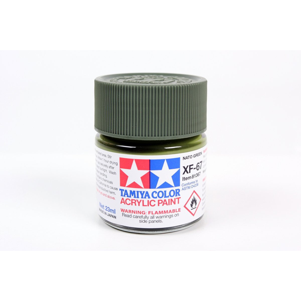 Acrylic Xf-67 Nato Green 23Ml Bottle / Tamiya USA