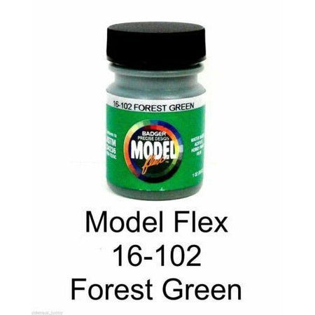 Badger Model Flex 16-102 Forest Green 1 Oz Acrylic Paint Bottle-Badger-ModelCars.com