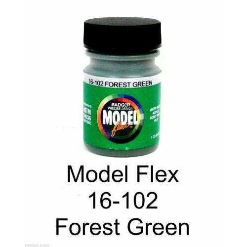 Badger Model Flex 16 - 102 Forest Green 1 Oz Acrylic Paint Bottle - Badger - ModelCars.com