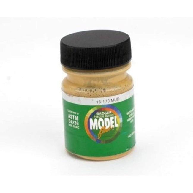 Badger Model Flex 16-173 Mud 1 Oz Acrylic Paint Bottle-Badger-ModelCars.com