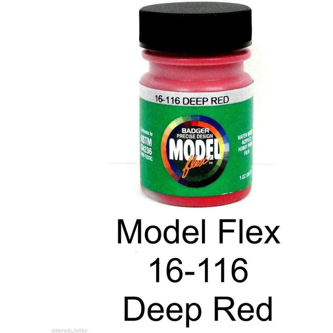 Badger Model Flex Badger Airbrush Acrylic Paint Bottle - Deep Red - Badger - ModelCars.com