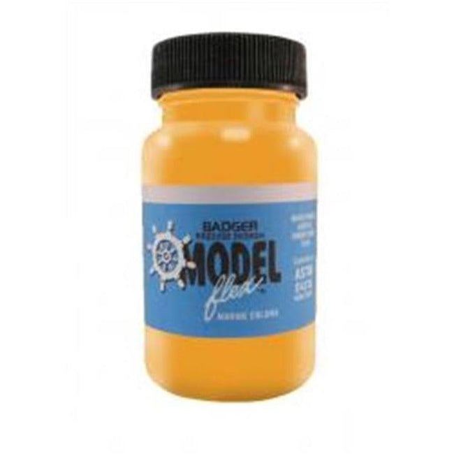 Badger Model Flex Marine Color Acrylic Paint Bottle - Windjammer Yellow-Badger-ModelCars.com