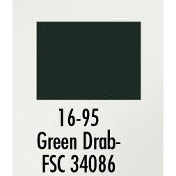 Badger Model Flex Paint Military Colors 1 Ounce Green Drab-Badger-ModelCars.com