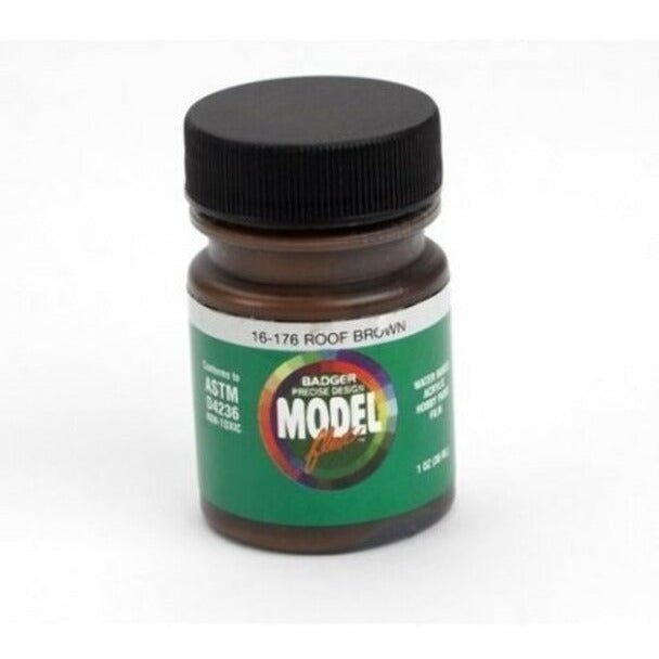 Badger Model Flex Railroad Color Roof Brown 1oz-Badger-ModelCars.com
