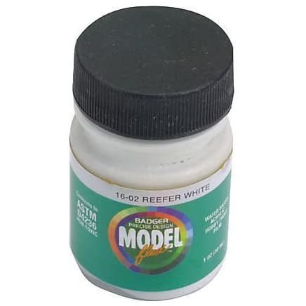 Badger Model Flex White Reefer Badger 1oz Acrylic Paint Bottle-Badger-ModelCars.com